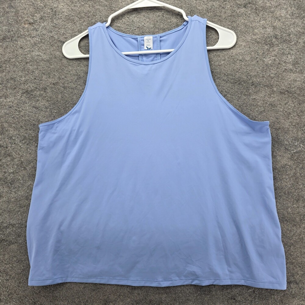 Old Navy Tank Top Womens XL Go Dry Flowform Sleeveless Blue